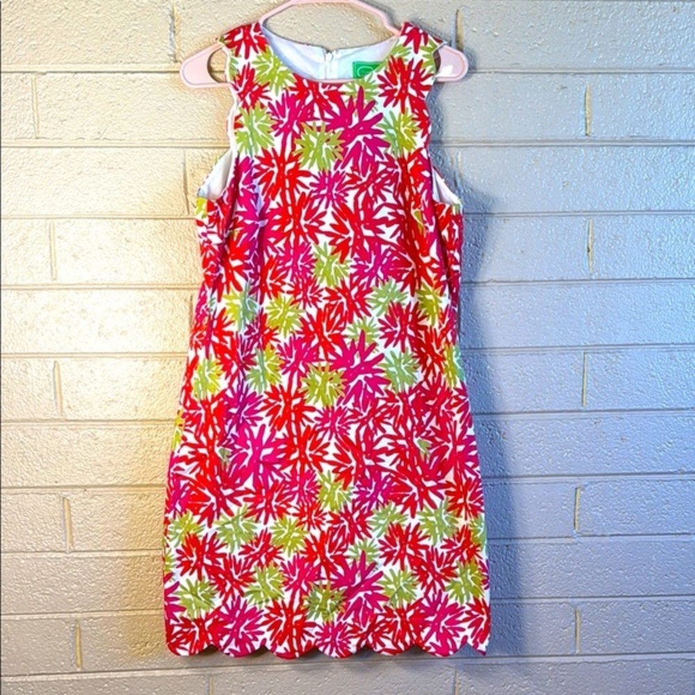 Pappagallo Pink and Green Halter Sundress